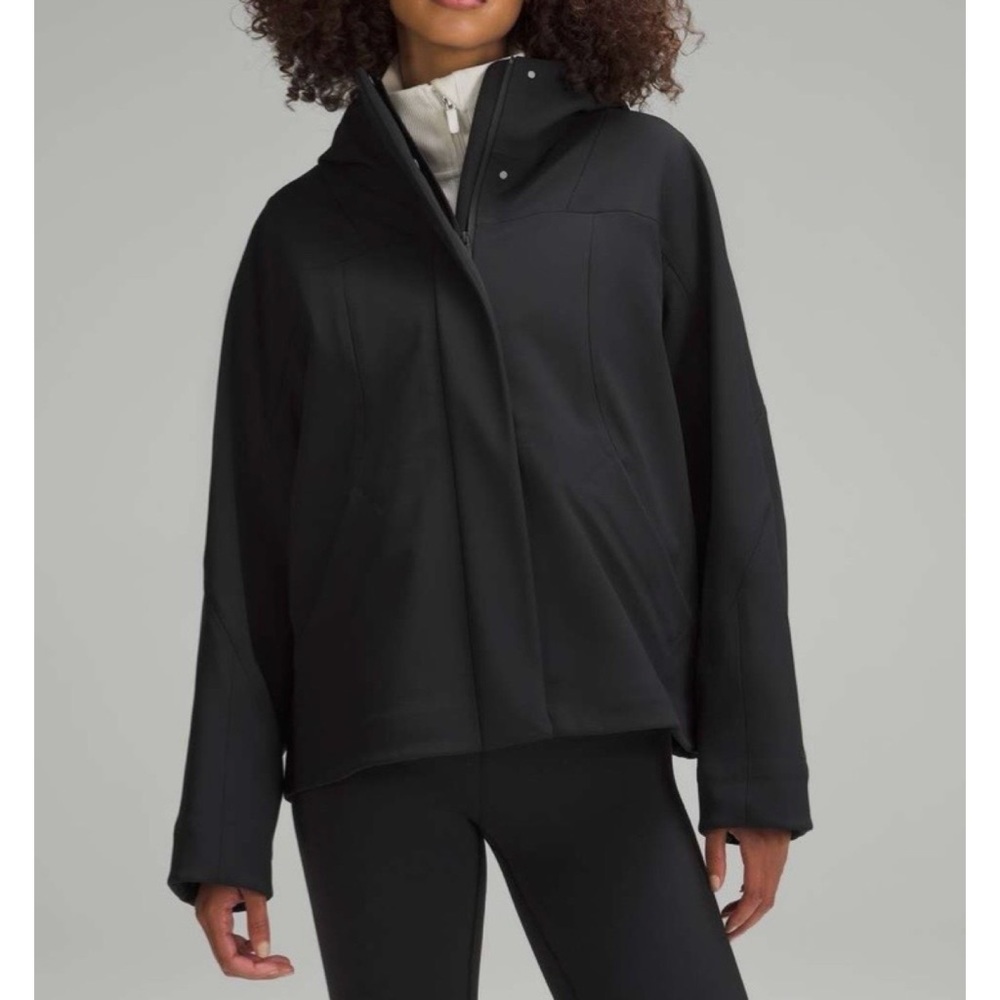 LULULEMON NEW Black Repelshell Cinch Back Rain Jacket